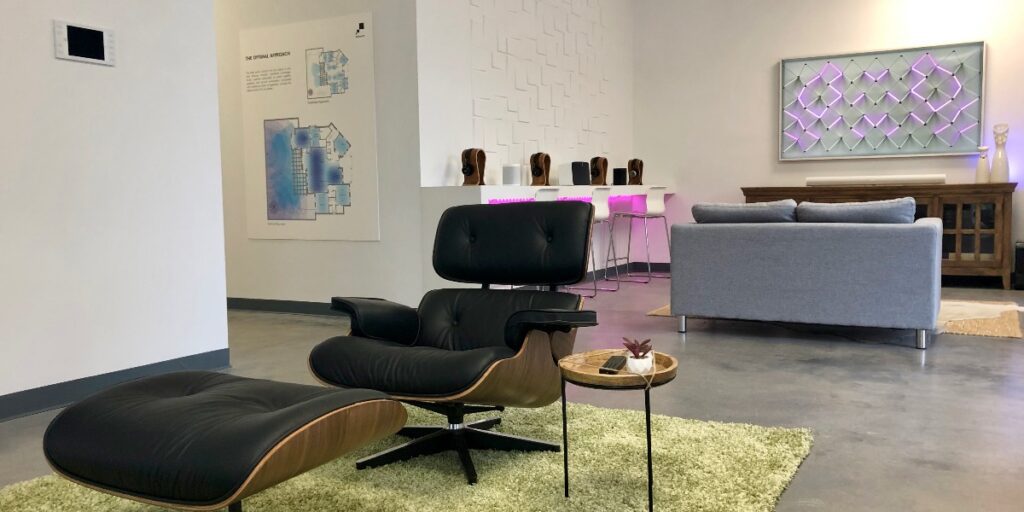 Mozaic Lounge Space, Madison Alabama, Mozaic Smart Technology Design